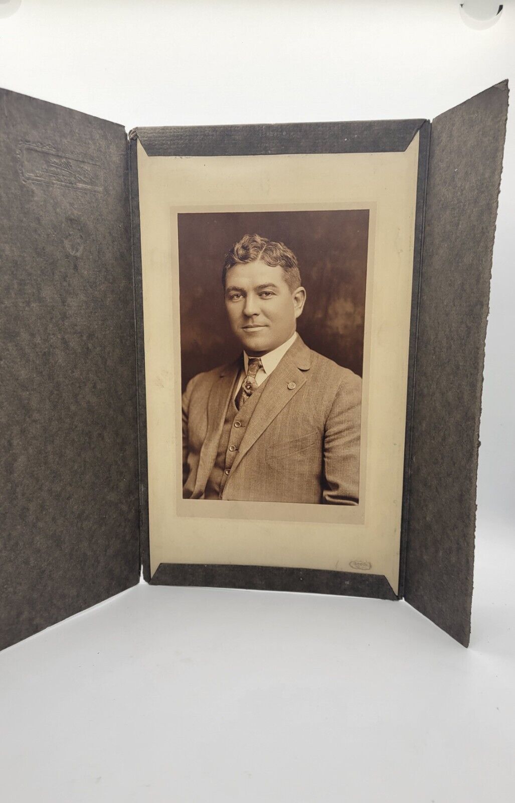 Antique Photo 1919 Kansas City Photograph By Henry Moore Cabinet Card 105 Yr Old