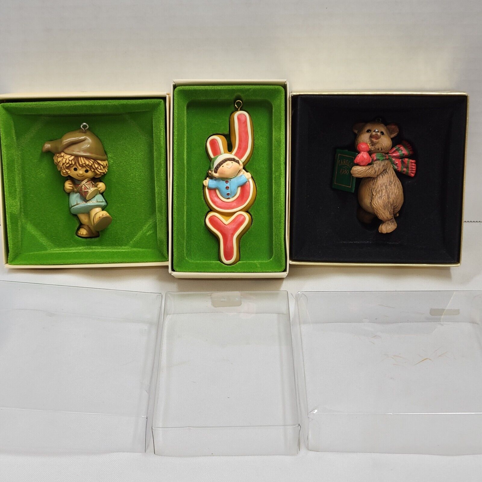 Vintage Hallmark Keepsake Christmas Ornaments 70s & 80s Lot Of 3 Original Boxes 