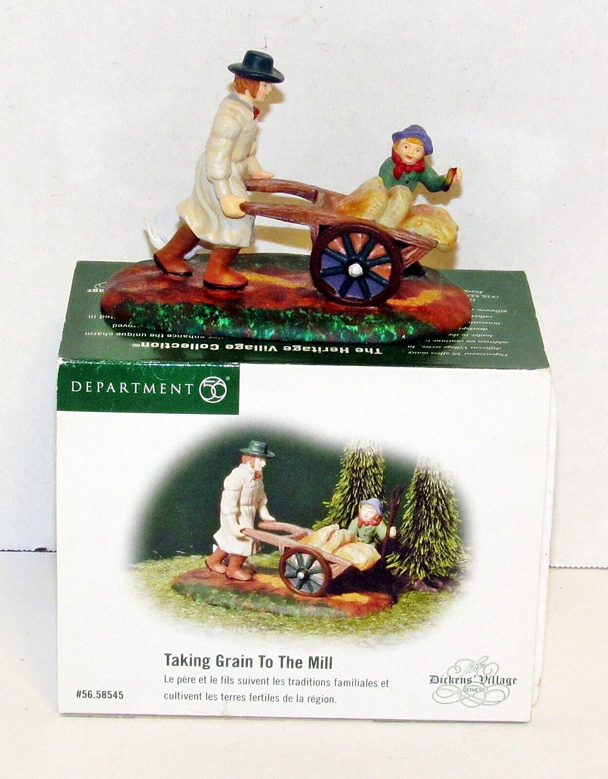 Dept 56 Heritage Village Taking Grain to the Mill Accessory #58545