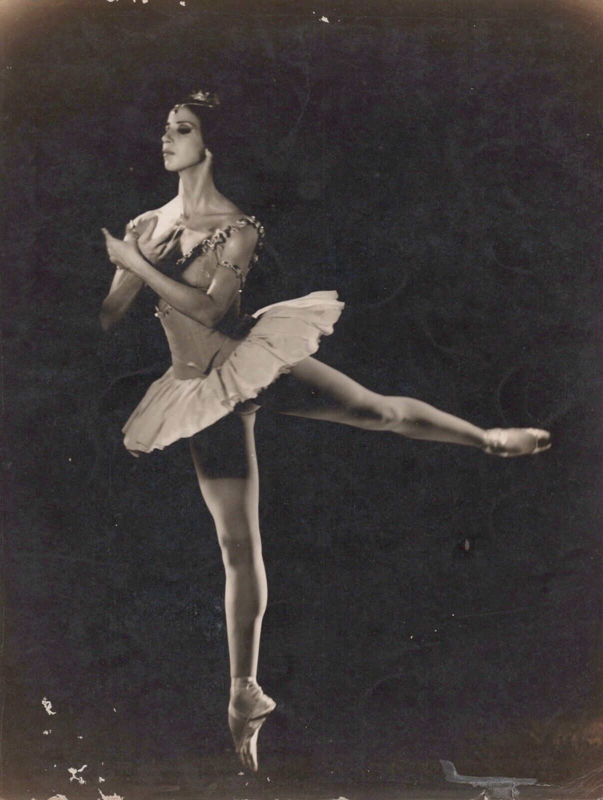GREAT IMAGE CUBAN NATIONAL BALLET DANCER LA BAYADERA CUBA 1960s VTG Photo Y 410