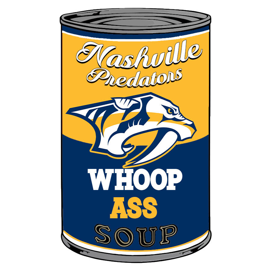 Nashville Predators Can Of Whoop A** Vinyl Decal / Sticker 10 sizes Tracking
