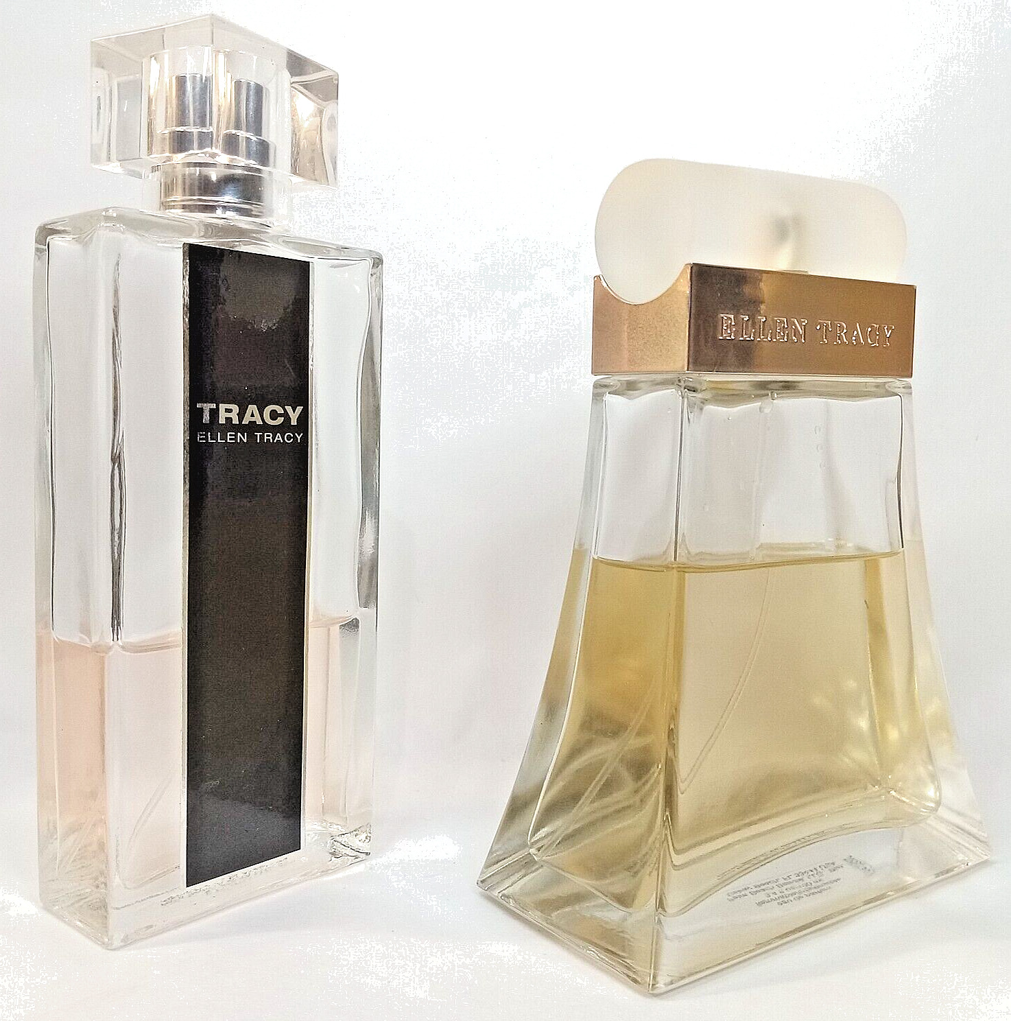 LOT 2 Ellen Tracy EAU DE PARFUM Spray Rare SEE DESCRIPTION Perfume Bottles