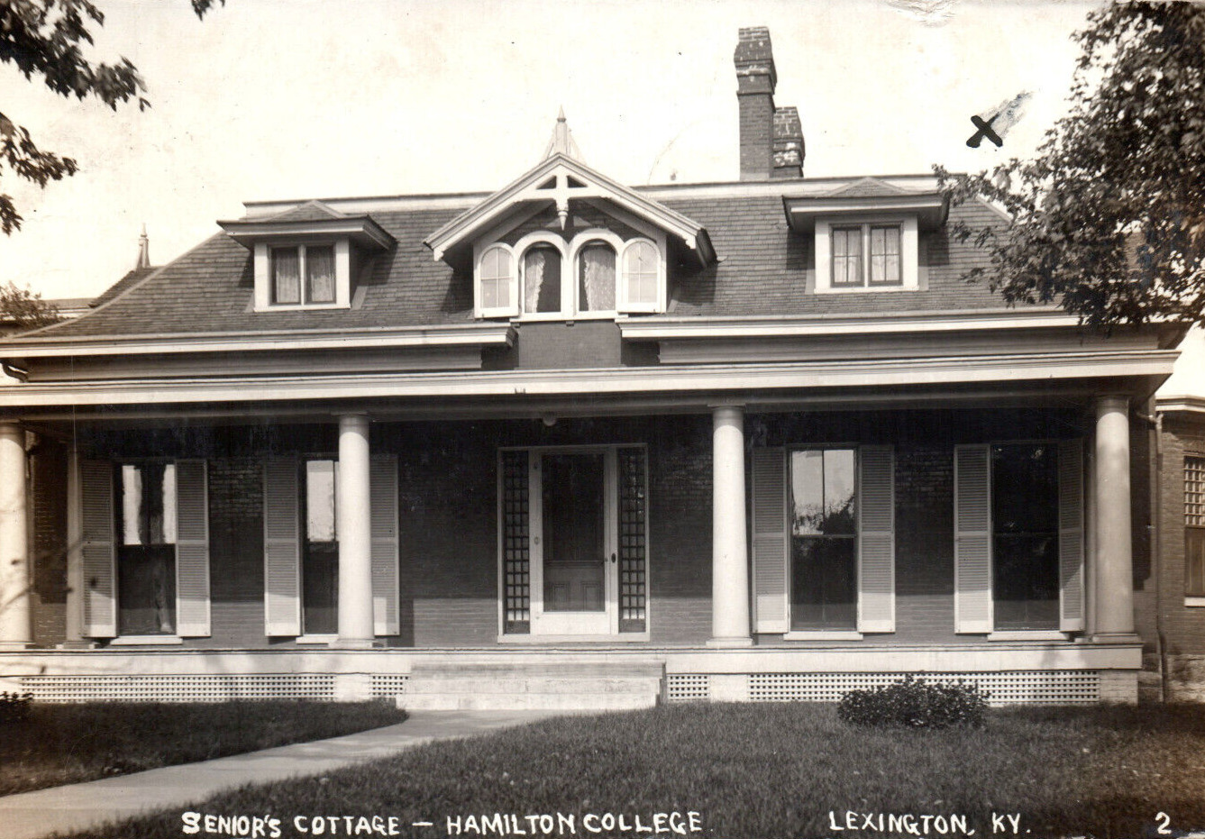 Lexington Kentucky Hamilton College Seniors Cottage House Rppc Postcard