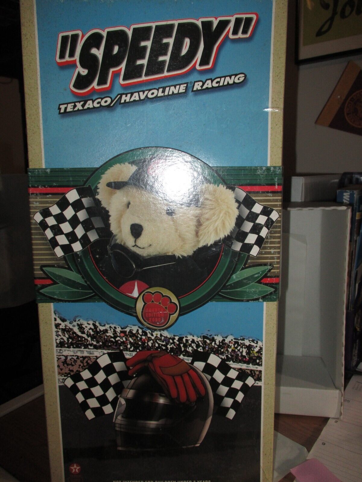 Texaco/Havoline  Teddy Bear Flying Pioneer SPEEDY Stuffed Plush-4TH ED 2000~NIB