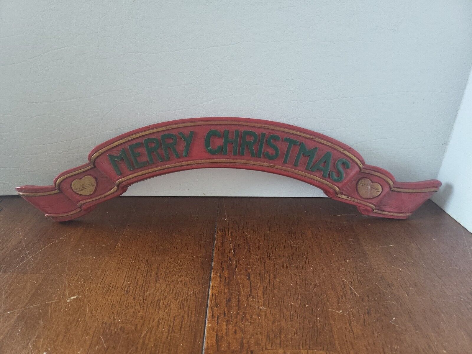 Vintage Homco Merry Christmas Banner Sign 15\
