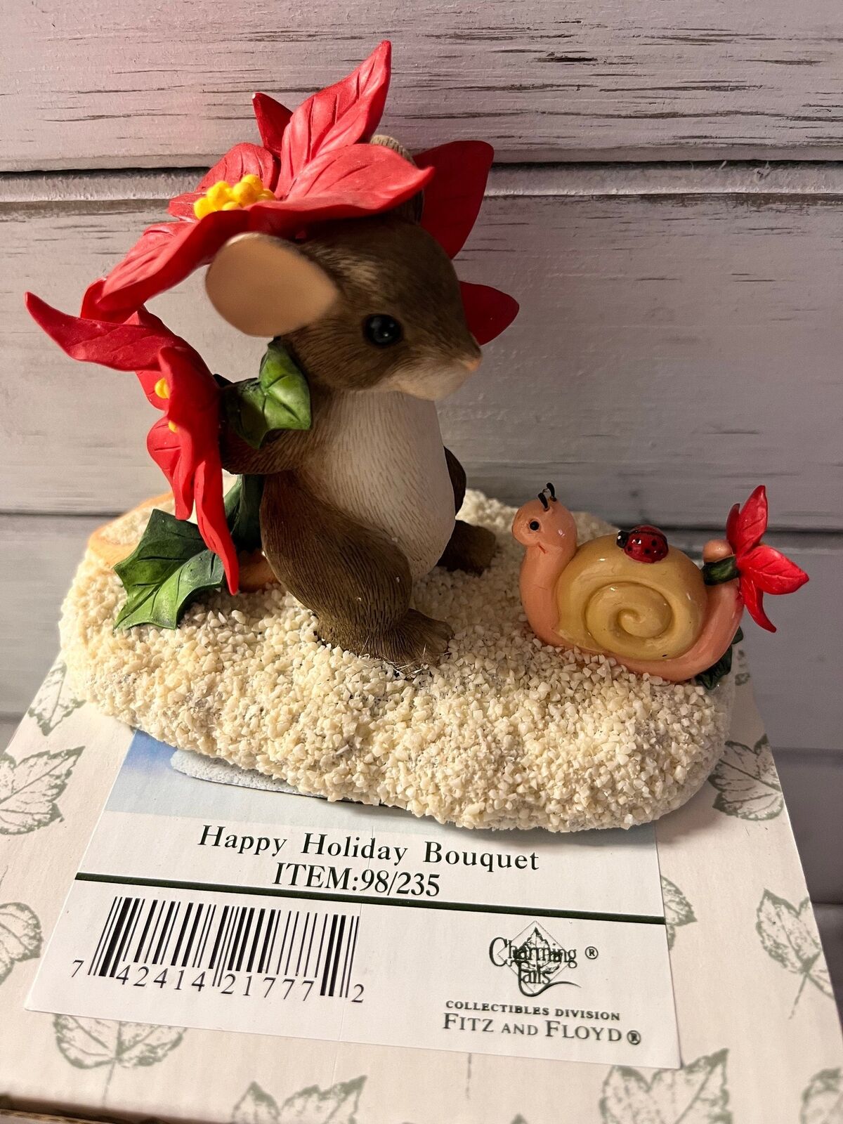 Charming tails by fitz and floyd happy holiday bouquet 98/235