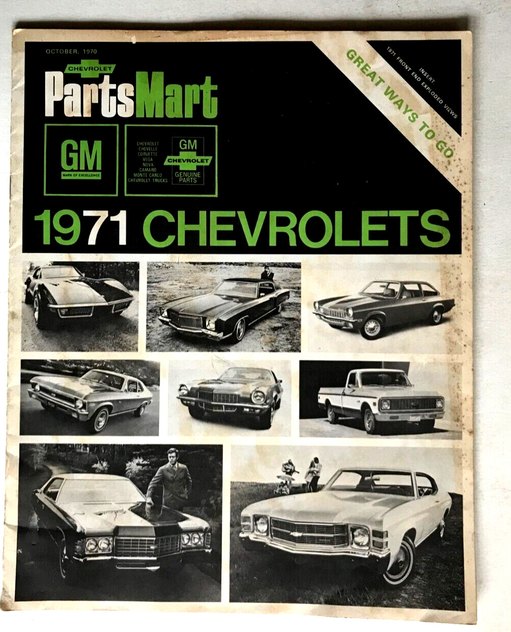 1971 CHEVROLETS PARTSMART LIST: CAR AUTO BOOKLET