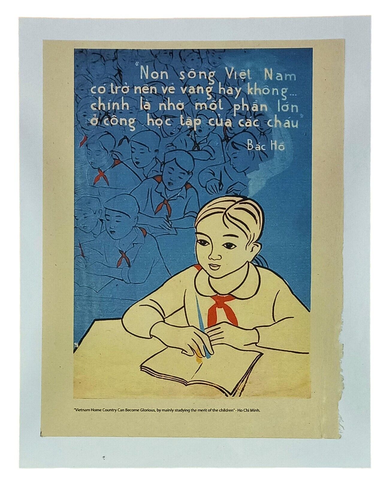 Vietnam Poster - The Importance of Education Message To Teachers And Students