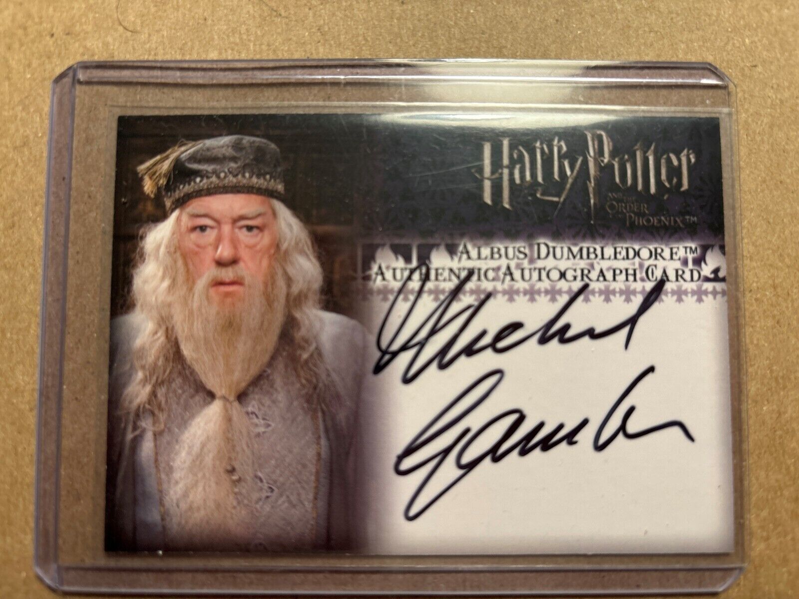 Harry Potter and the Order Of The Phoenix Michael Gambon￼ Dumbledore￼ Autograph