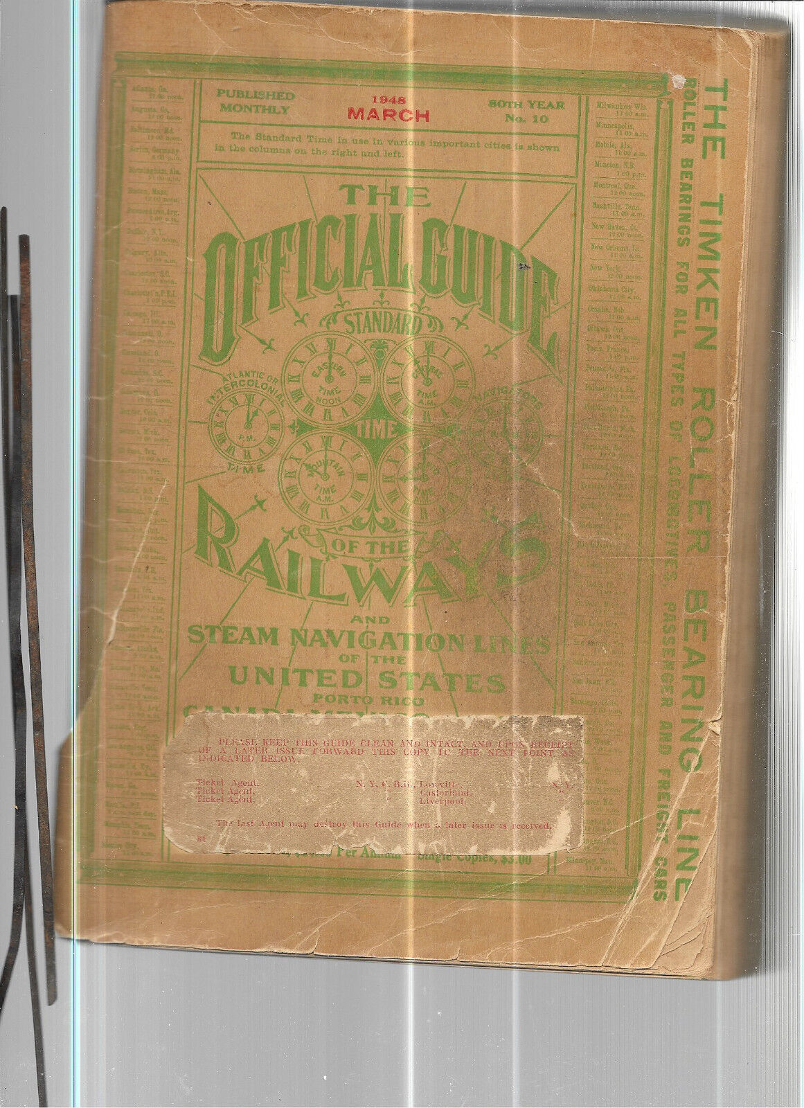 THE OFFICIAL GUIDE  OF THE RAILWAYS   MARCH  1948