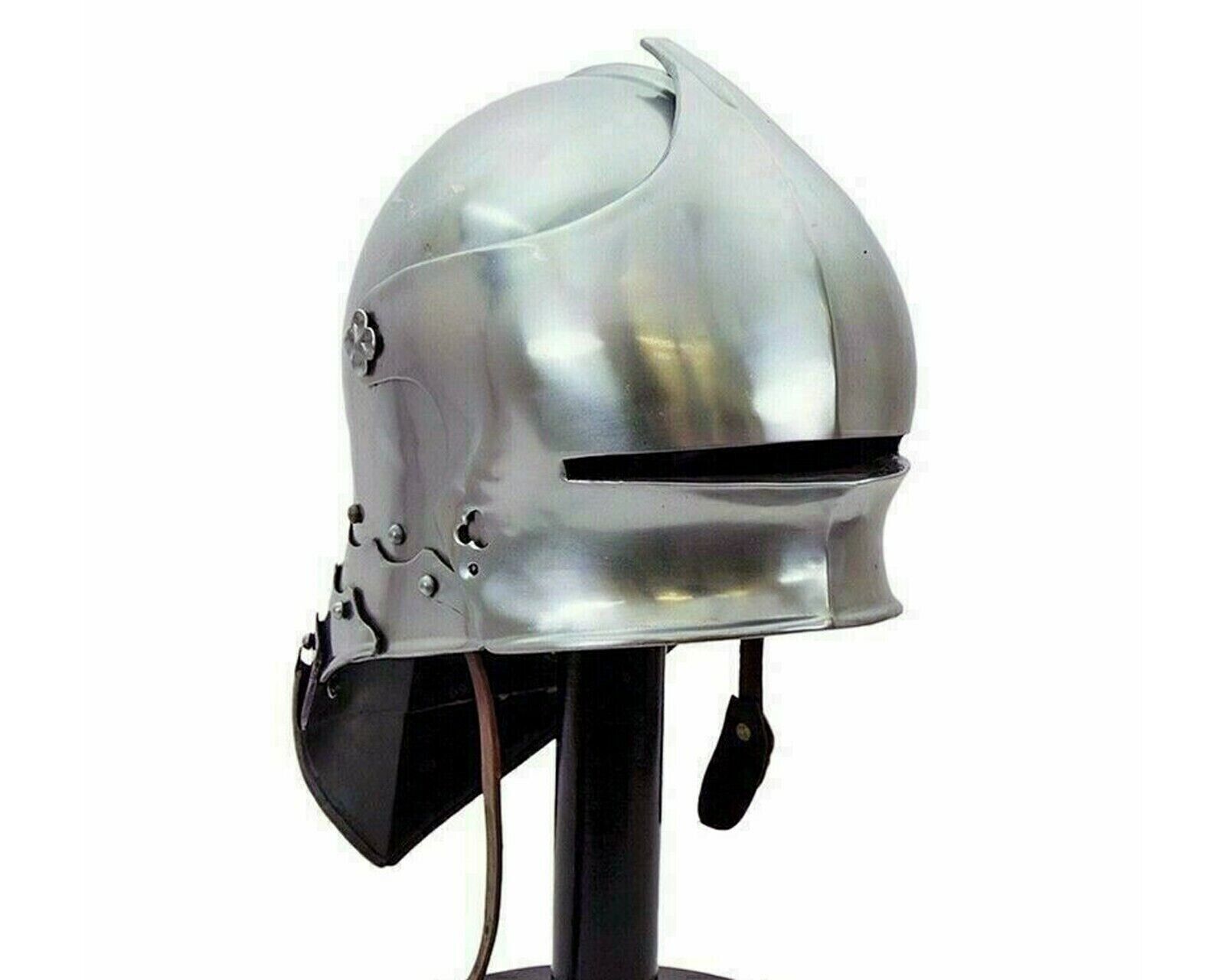 iron steel Knight German Sallet Helmet Medieval European Armour