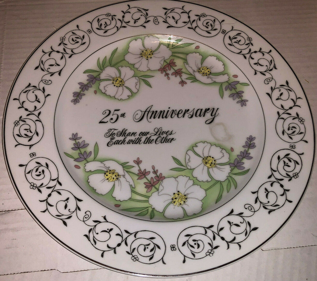 Simson Happy 25th Anniversary Plate