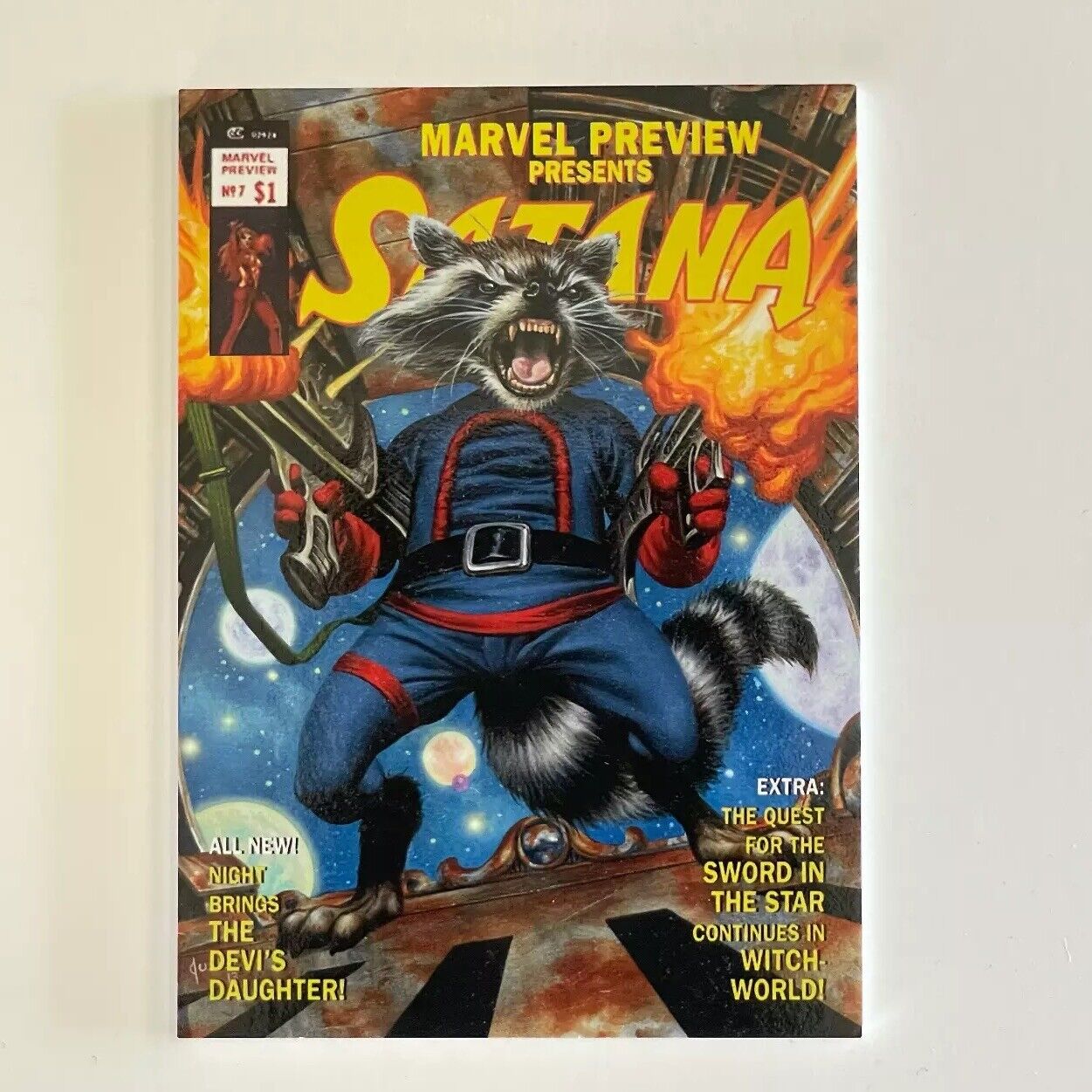 2016 Marvel Masterpieces What If #51 Rocket Raccoon, Tier 2 833/999 Near Mint