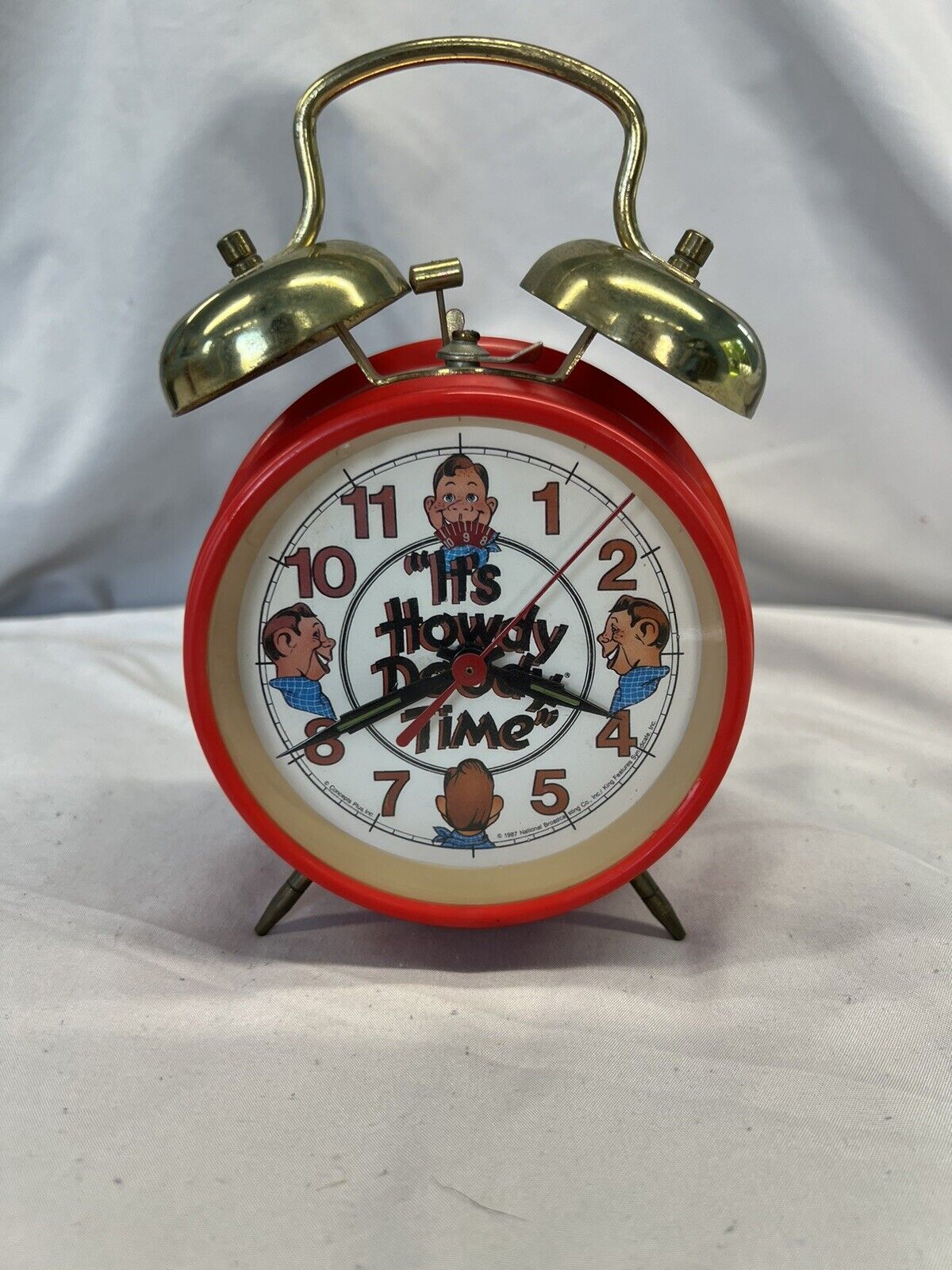 Rare Vintage 1987 It\'s Howdy Doody Time alarm clock Works Great
