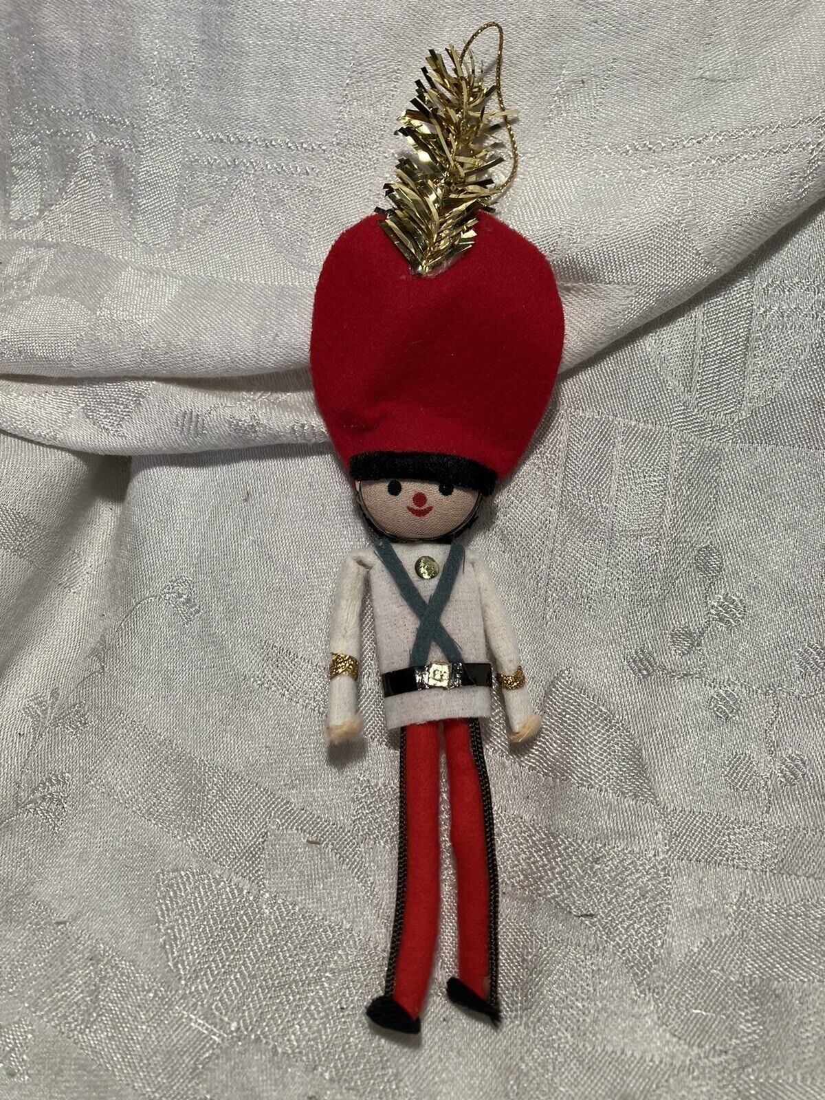 Vintage Dakin Felt Soldier Christmas Ornament 