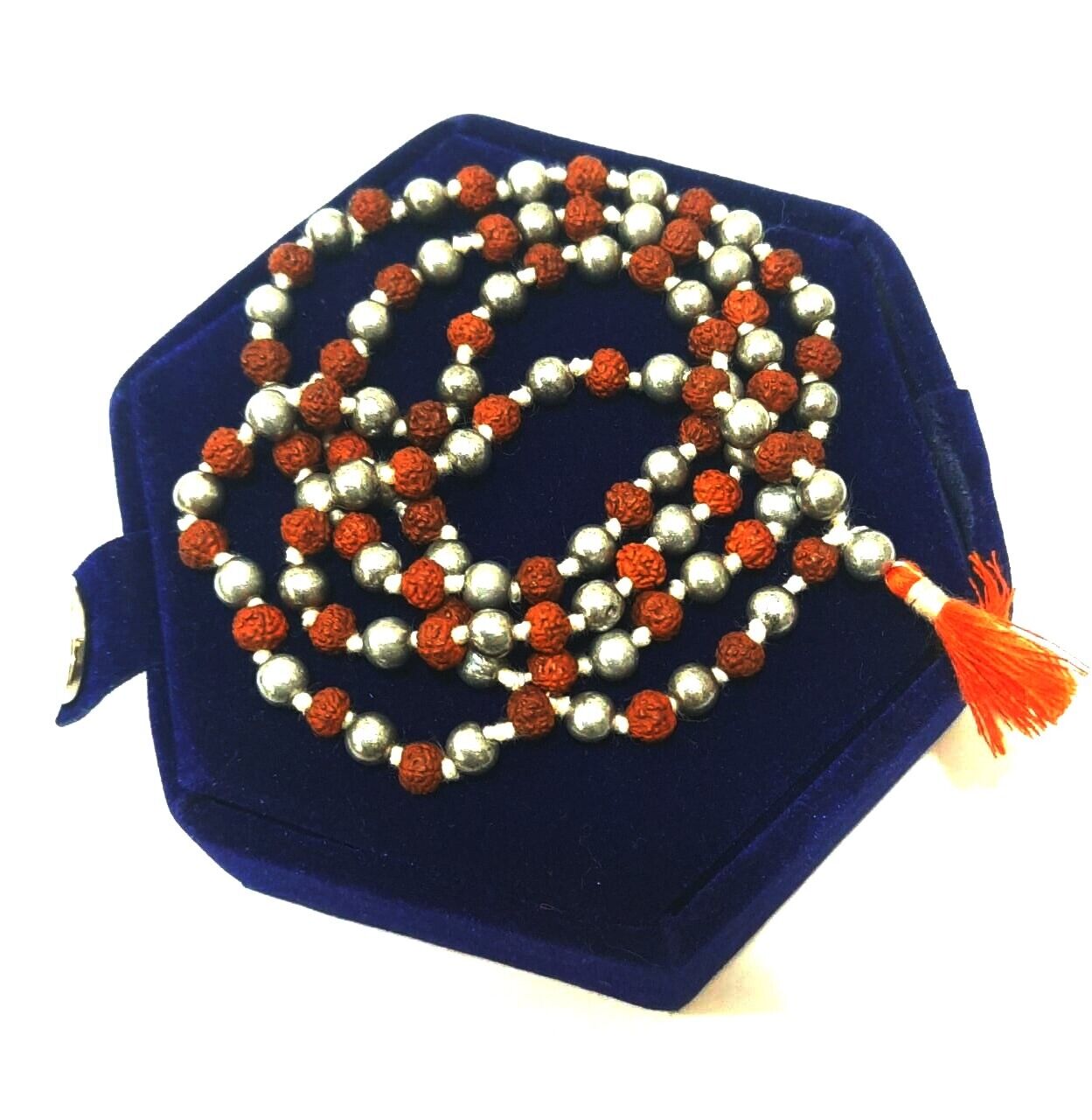 Astro Devam Original Rudra Parad Mala/Rosary For Worship-AAA Quality 140 Gm(8mm)