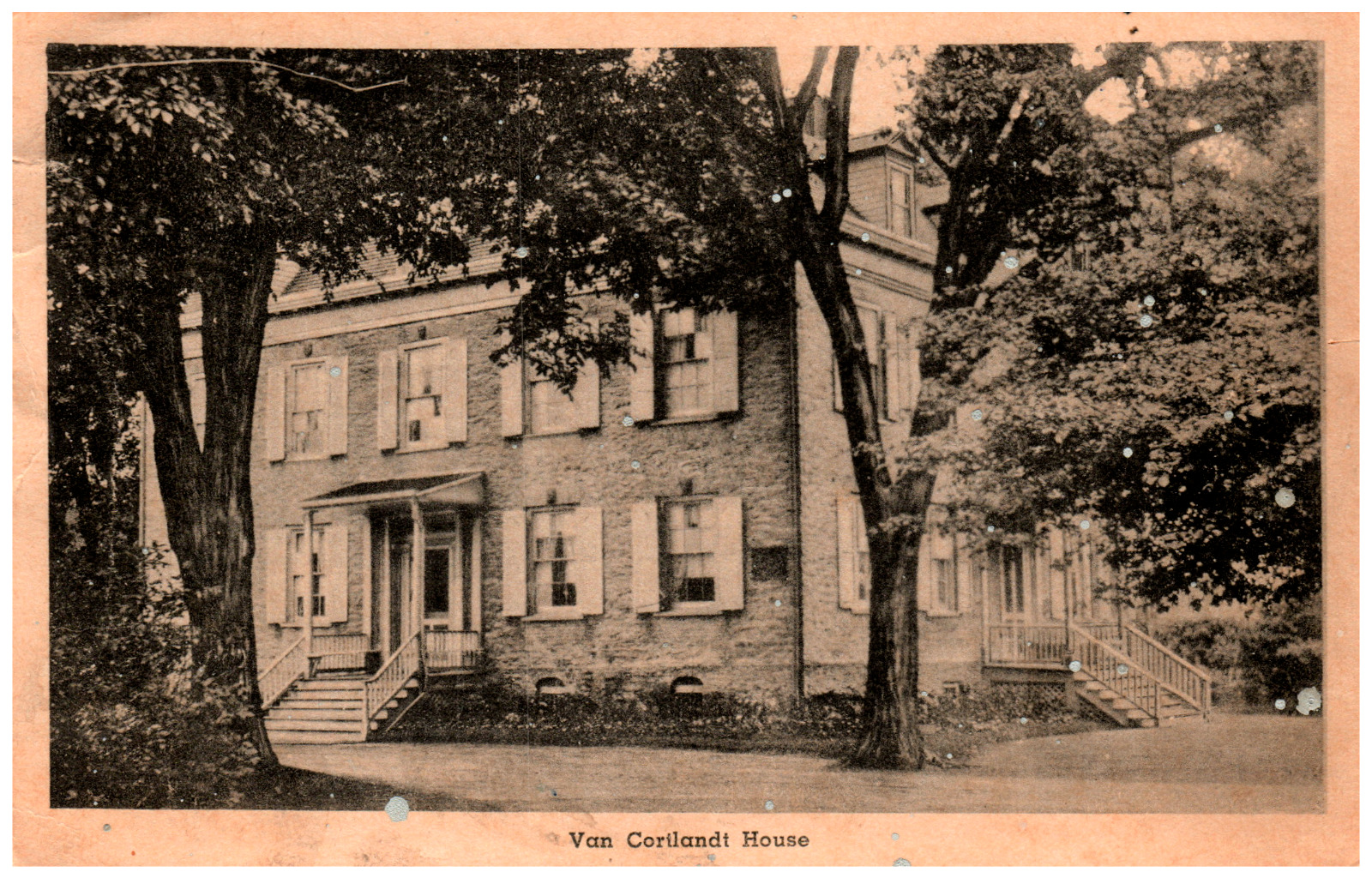 Postcard Vintage RPPC the Van Cortlandt House New York, NY