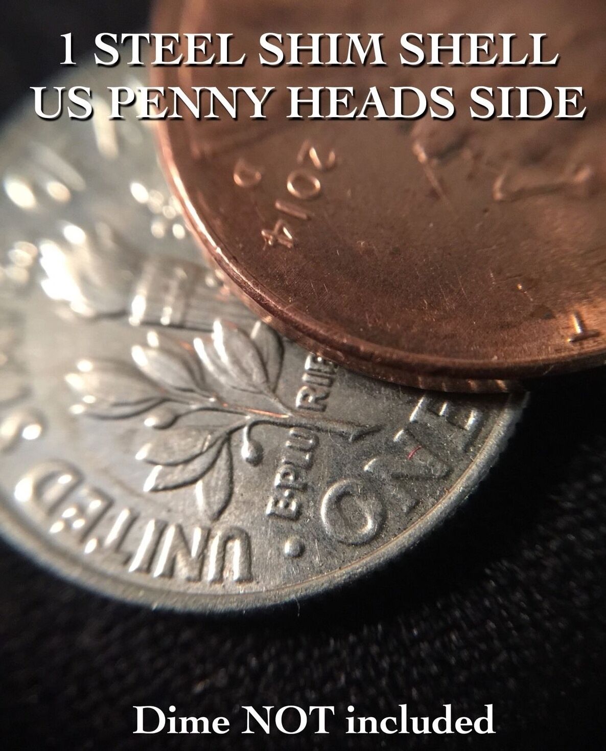 SHIM SHELL US PENNY HEAD Dime Magic Hollow Trick Coin Vanishing Magnetic