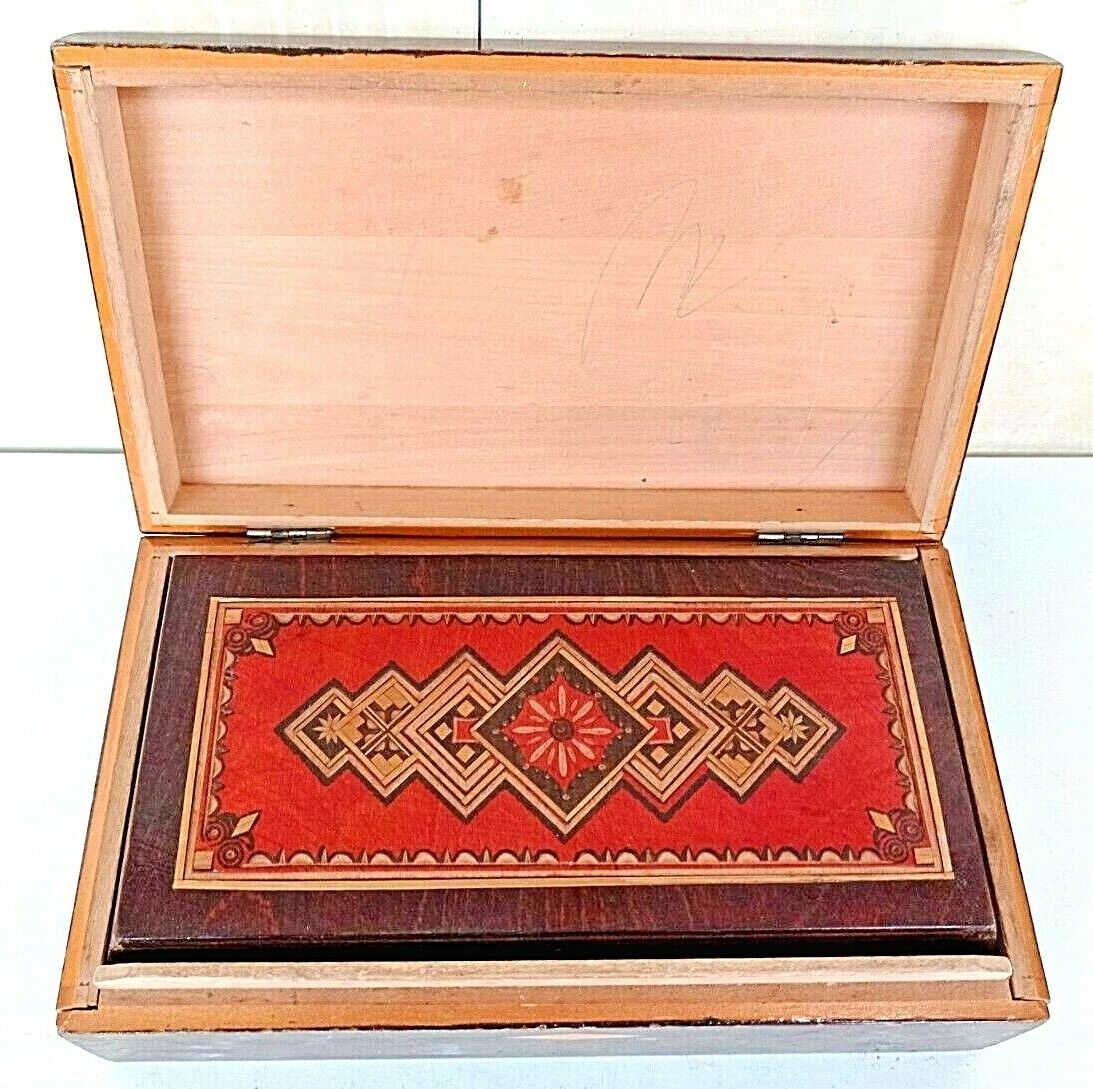 Vintage - Painted - Boxes - Matryoshka - 2pcs.- Handmade.