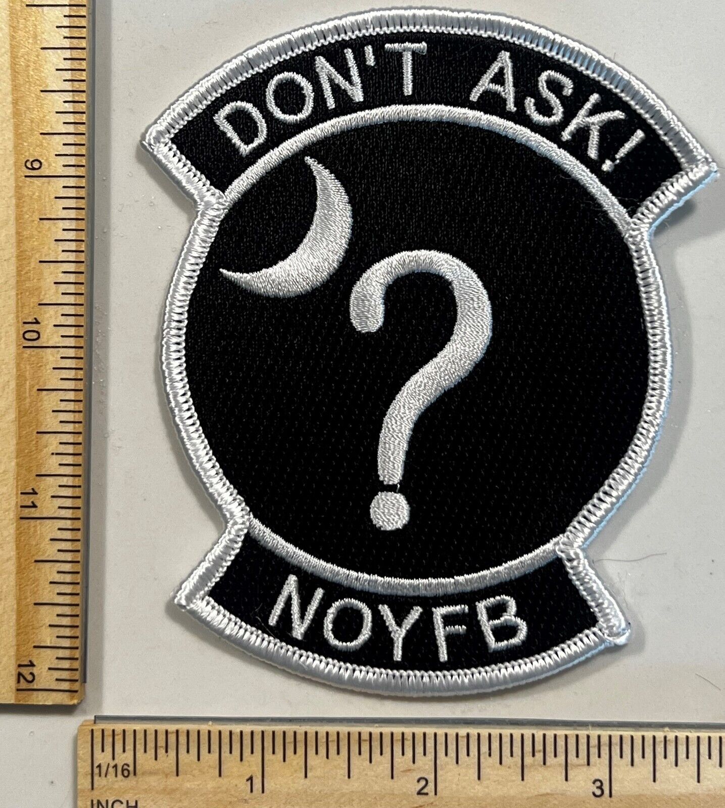 RARE - BLACK OPS MILITARY PATCH – DONT ASK NOYFB - 22ND MILITARY AIRLIFT SQUAD
