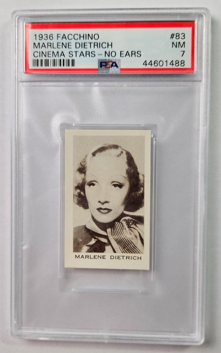 1936 Facchino Cinema Stars #83 Marlene Dietrich PSA 7 NM