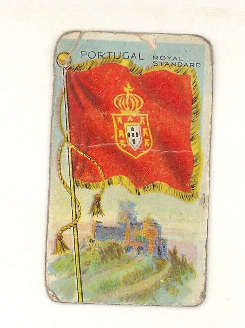 1909-11 T59 FLAGS OF ALL NATIONS TOBACCO CARD PORTUGAL