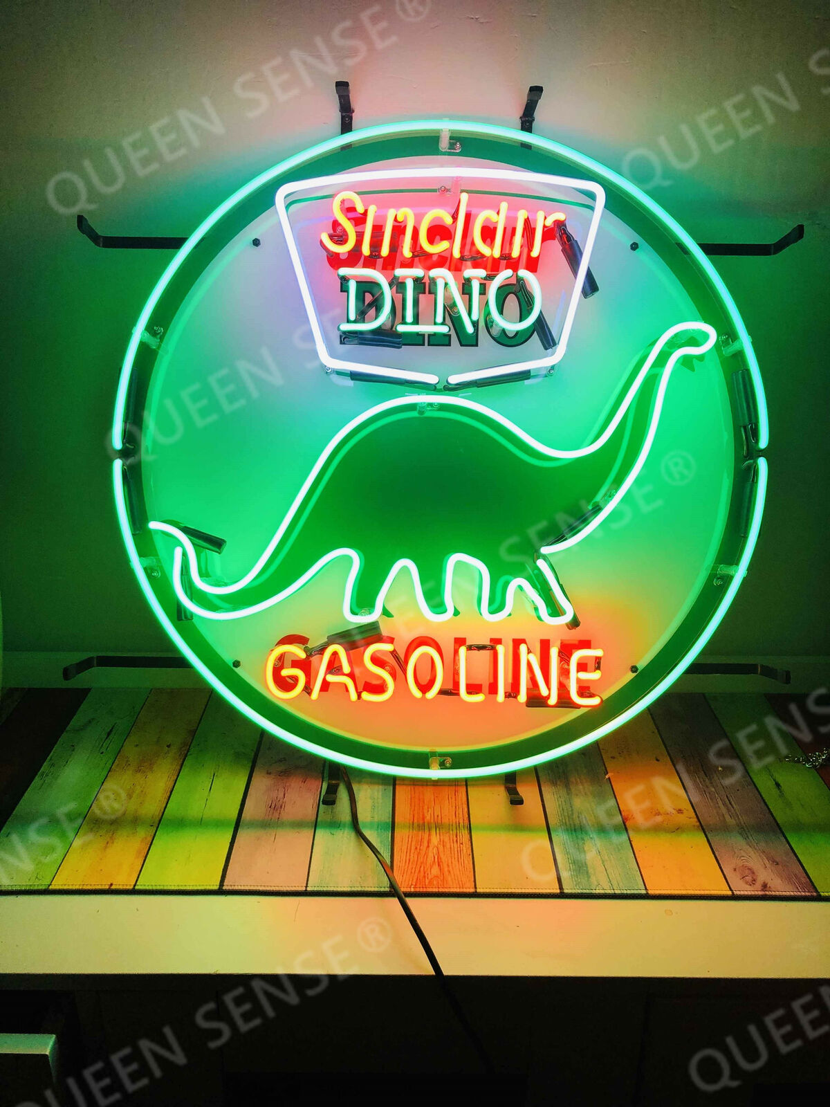 New Sinclair Dino Gasoline Neon Light Sign 24\