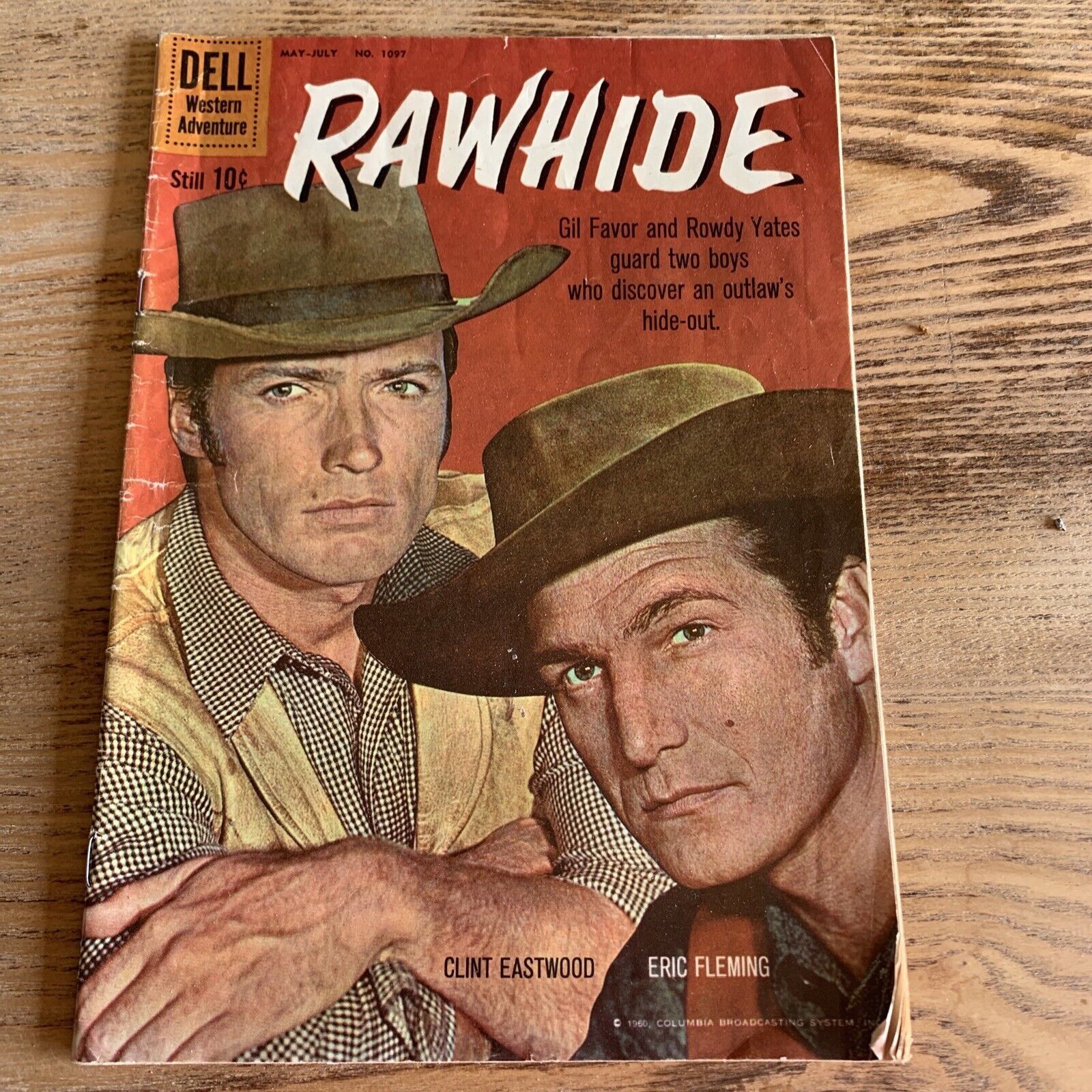 DELL Comic 1960 Rawhide Four Color #1097 May Clint Eastwood photo cover Western