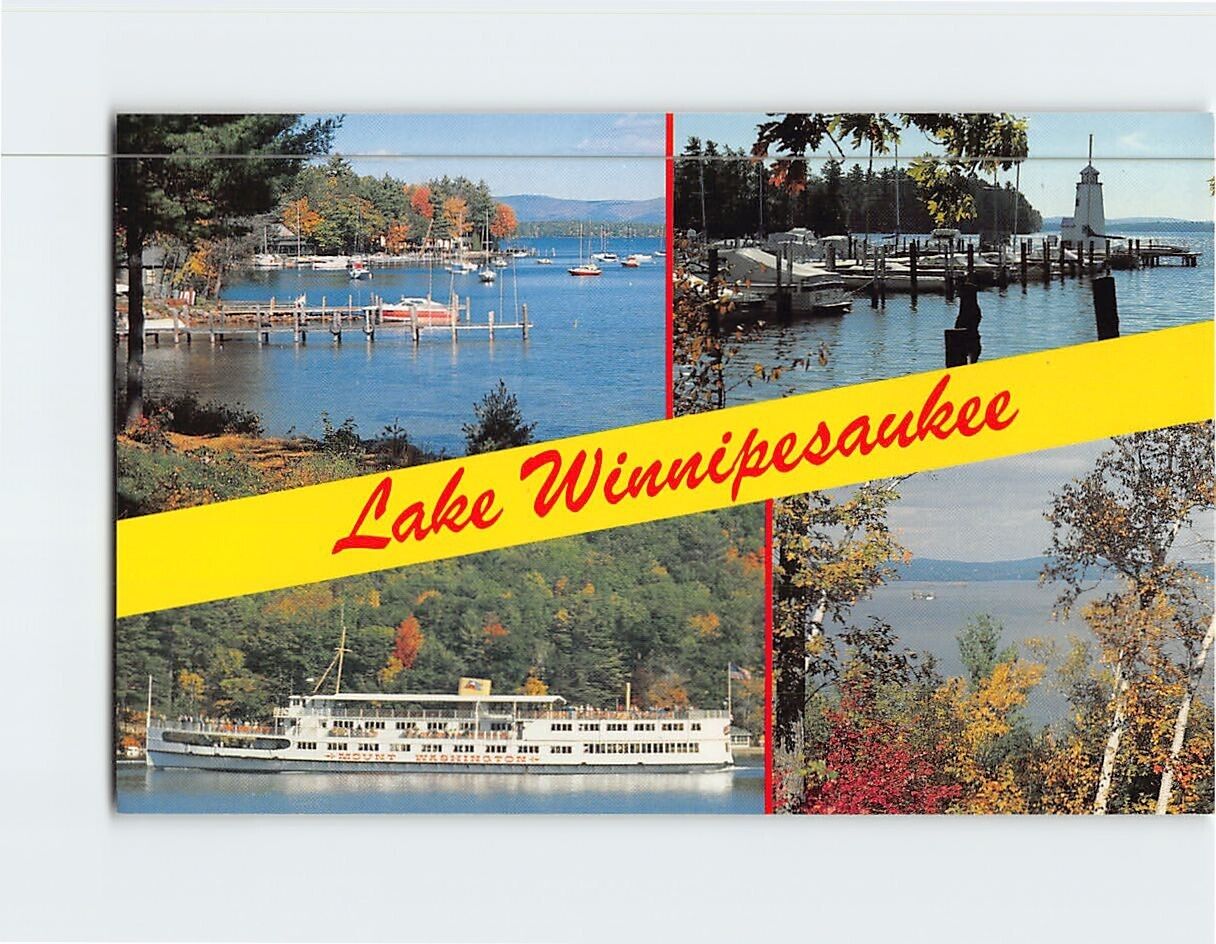 Postcard Lake Winnipesaukee New Hampshire USA