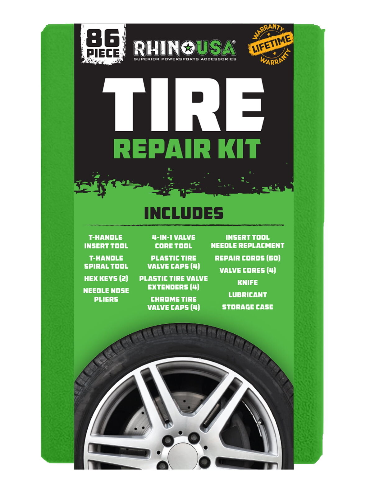 Tire Repair Plug Kit, 86 Piece
