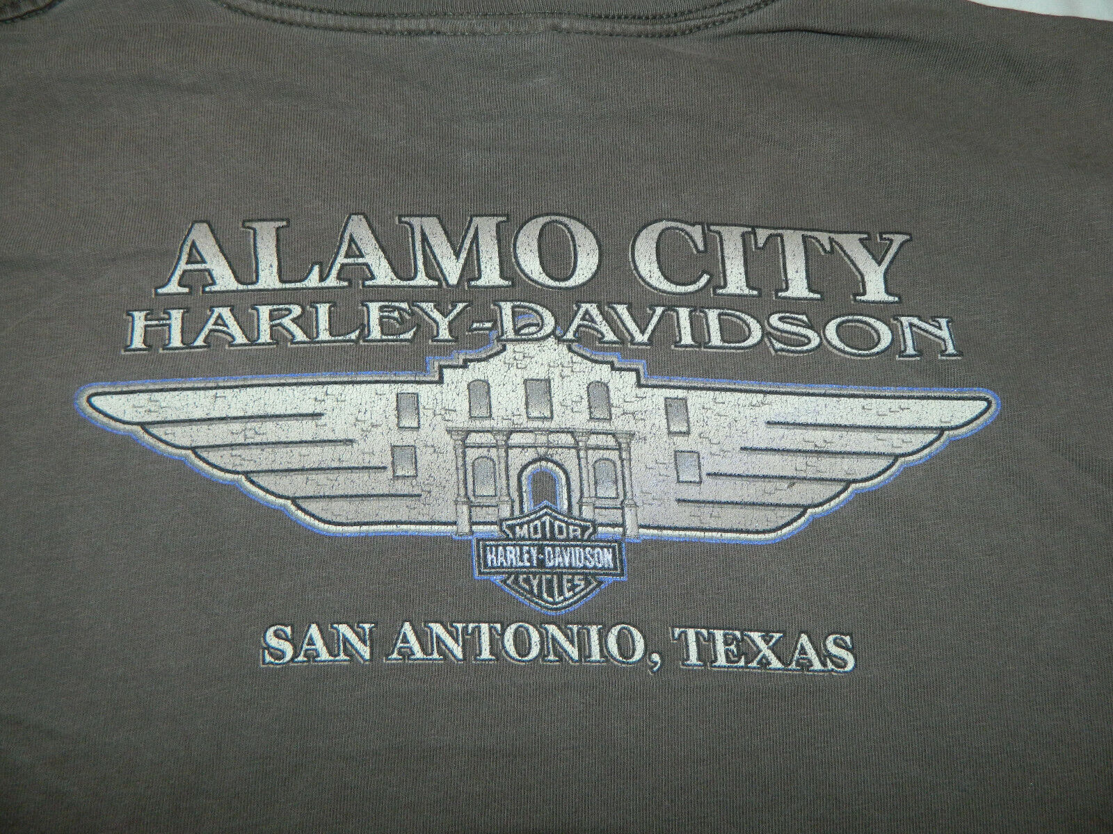 Harley Davidson Large Alamo City San Antonio Texas short sleeve shirt motorcycle