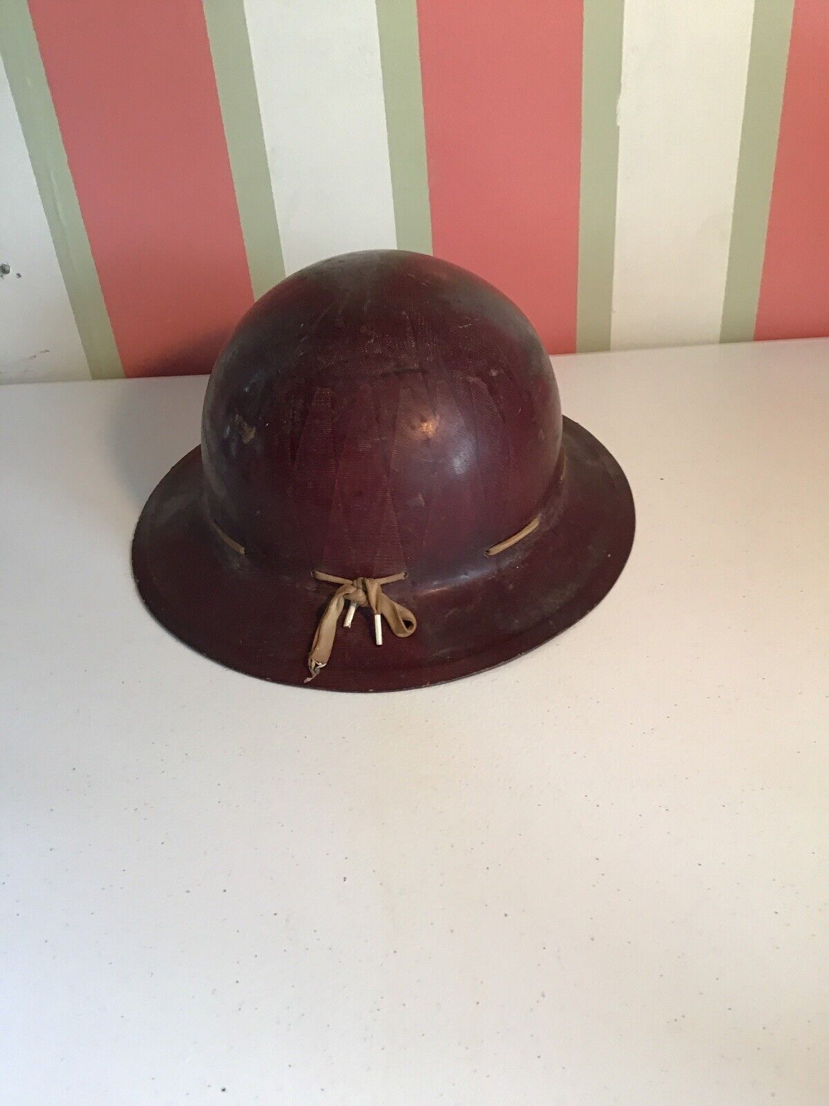 vintage 1930s NY firefighter helmet