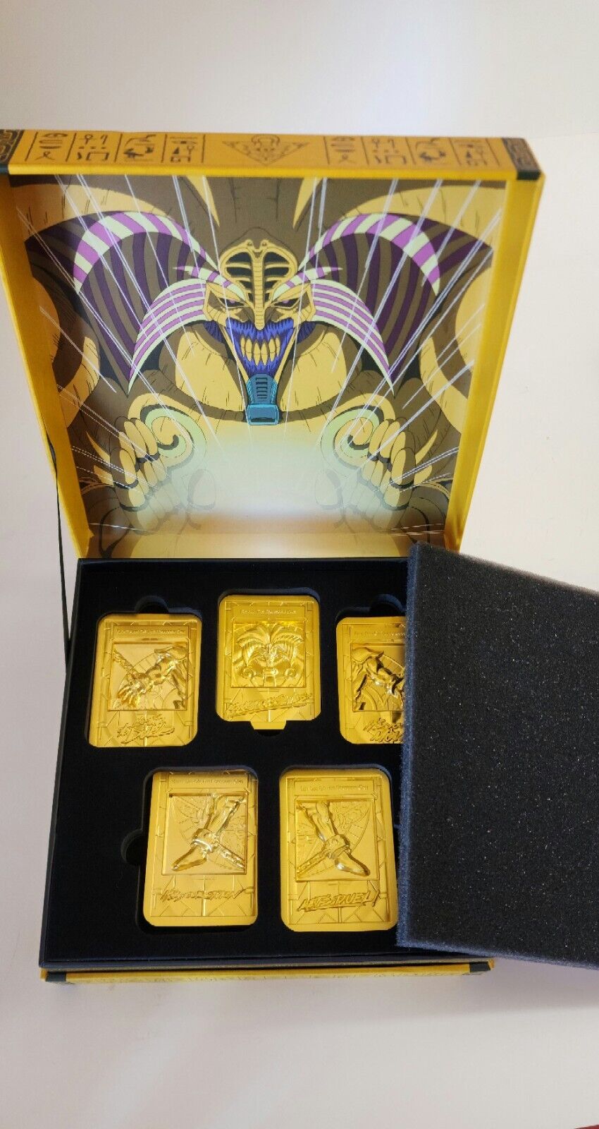 Yu-Gi-Oh Exodia the Forbidden  Limited Edition 24k Gold Plated Ingot Limited Ed