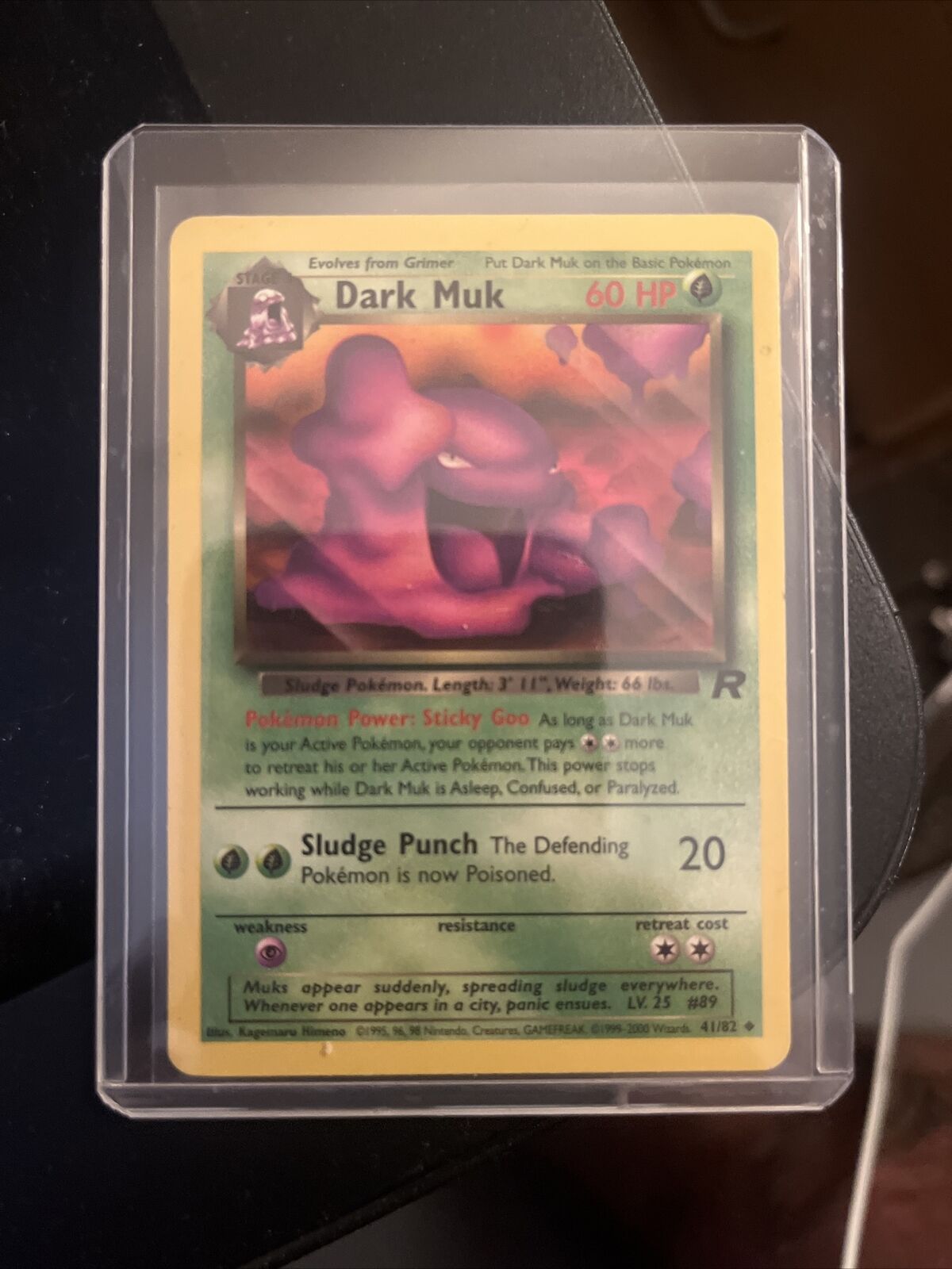 Dark Muk 41/82 - Near Mint Condition - Team Rocket Pokemon Card WOTC