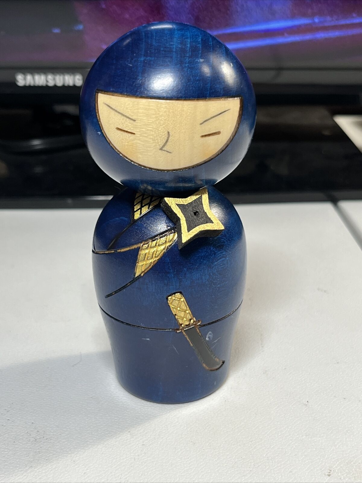 Japanese Kokeshi doll Ninja By Usaburo