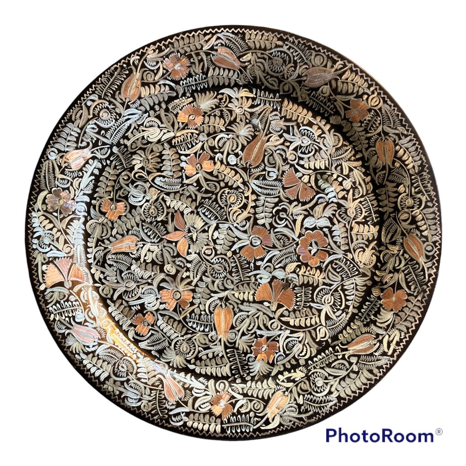 Erzincanlilar Turkey Etched Copper Plates Vintage Beautiful