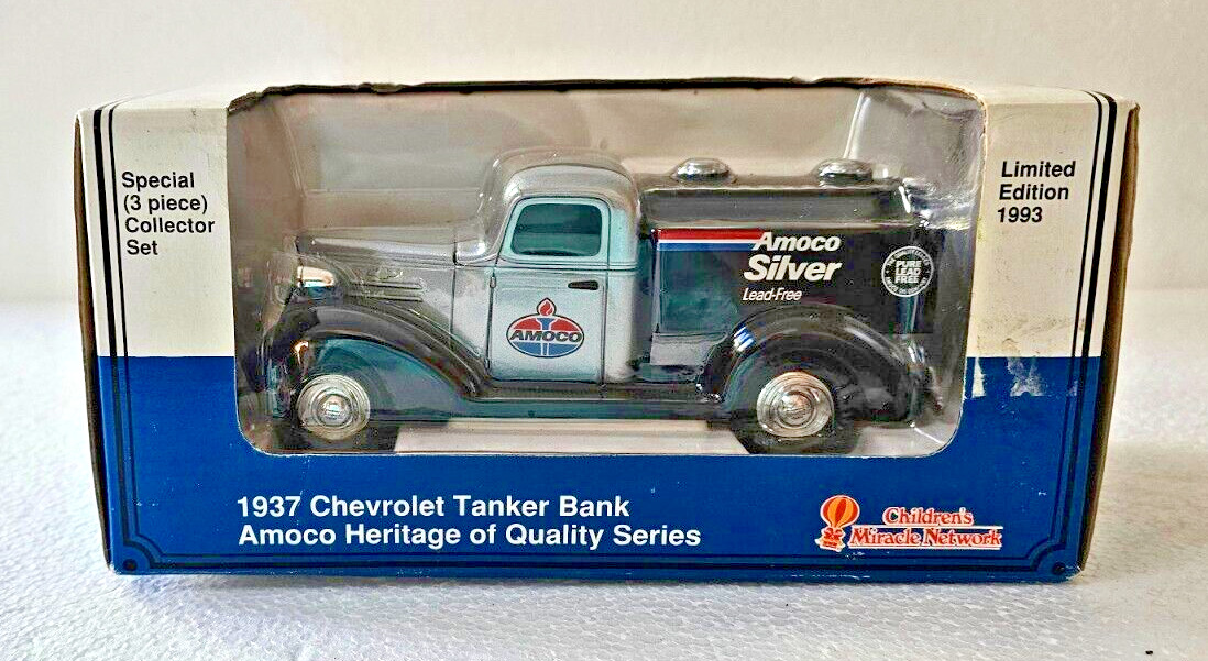 AMOCO DIE CAST BANK 1937 Chevrolet Tanker Truck - 1993 Limited Edition - NIB