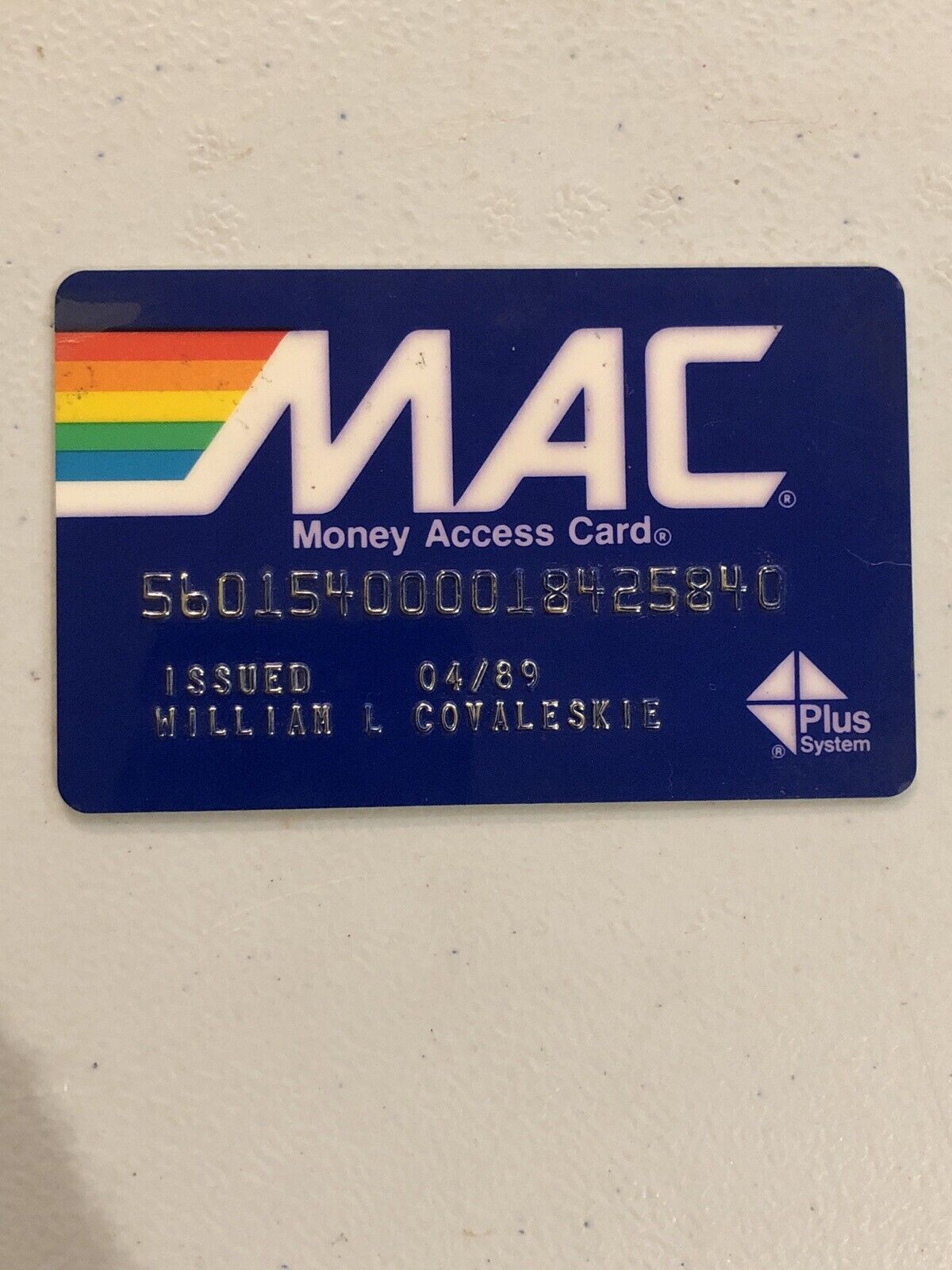 Extremly RARE Vintage MAC Money Aceess Card