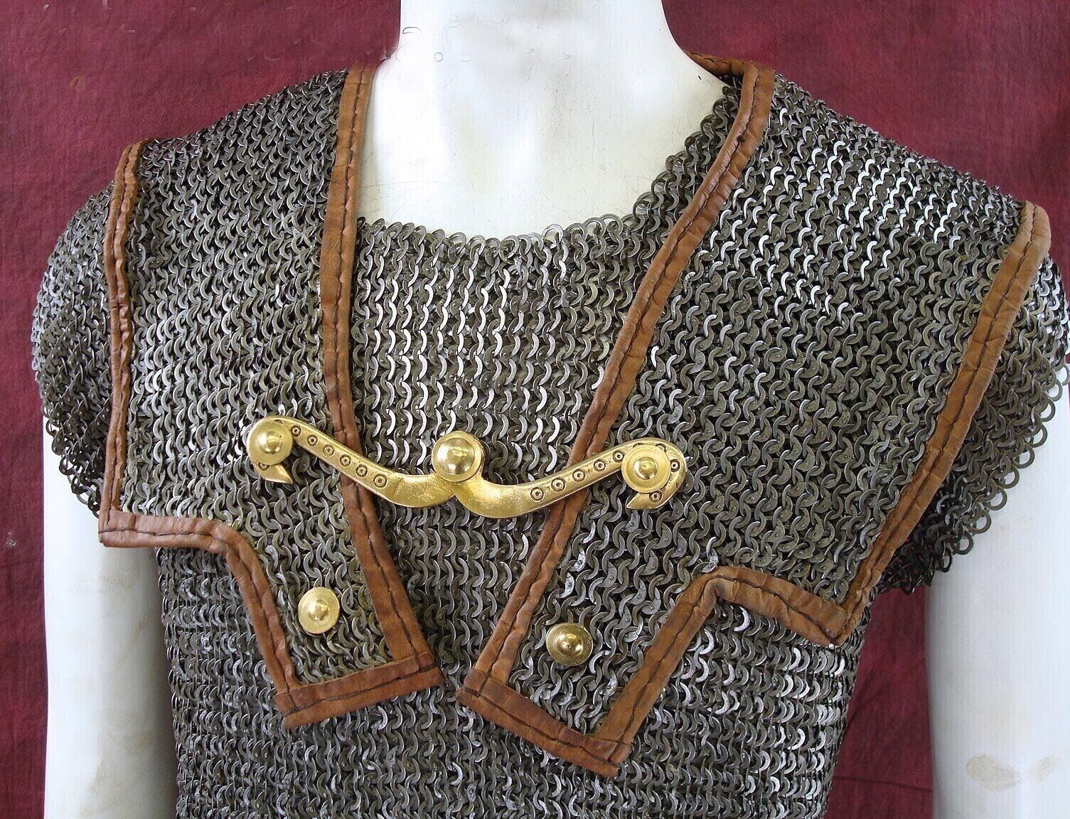 Lorica Hamata Medieval Chainmail Shirt 6 mm Riveted  Chainmail Armor Reenactment