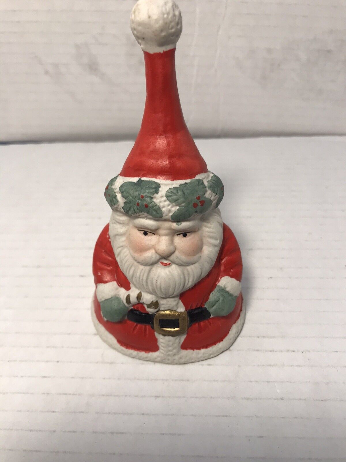 Santa Claus Christmas Bell Ceramic Decoration