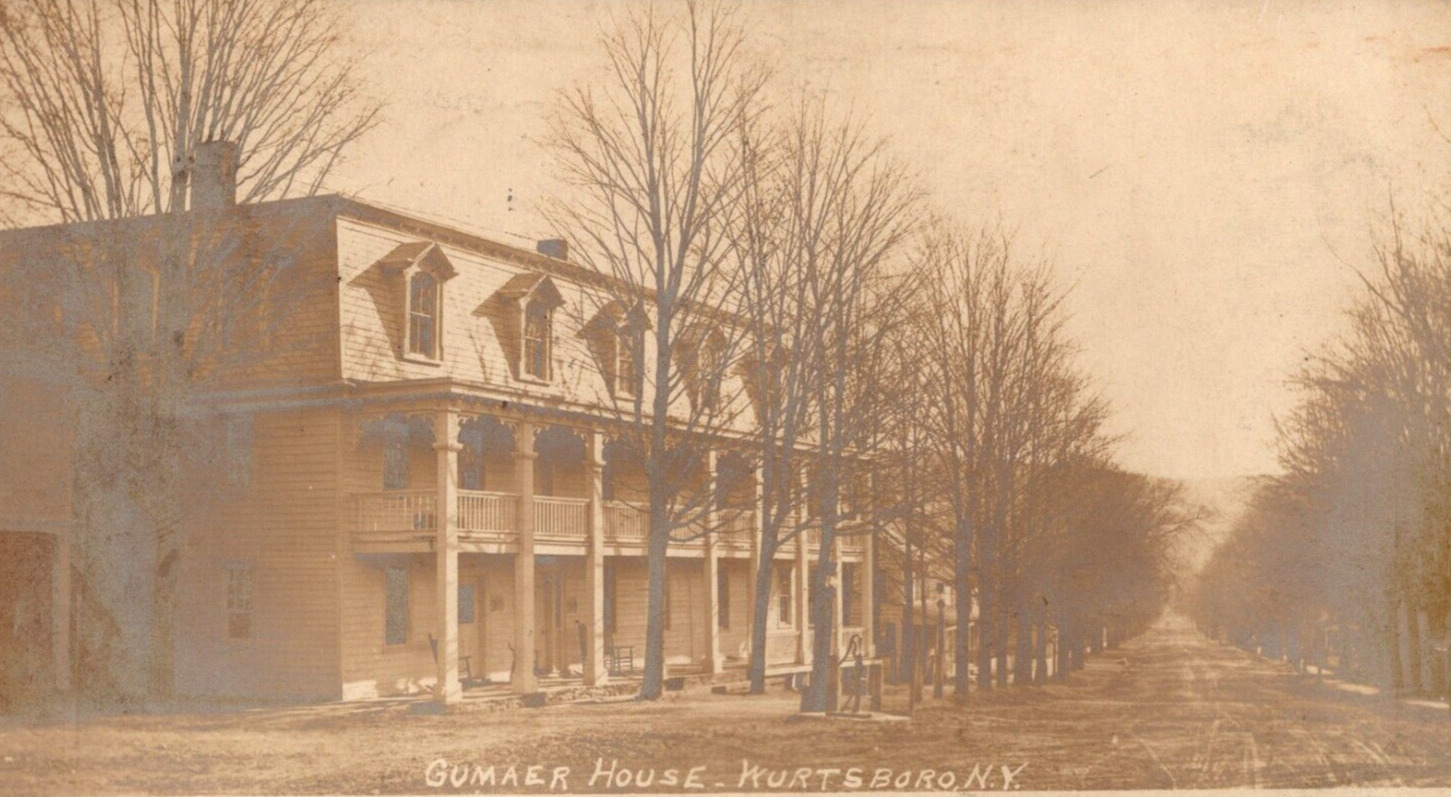 c1905 RPPC Gumaer House Dirt Road Wurtsboro New York NY ANTIQUE Postcard