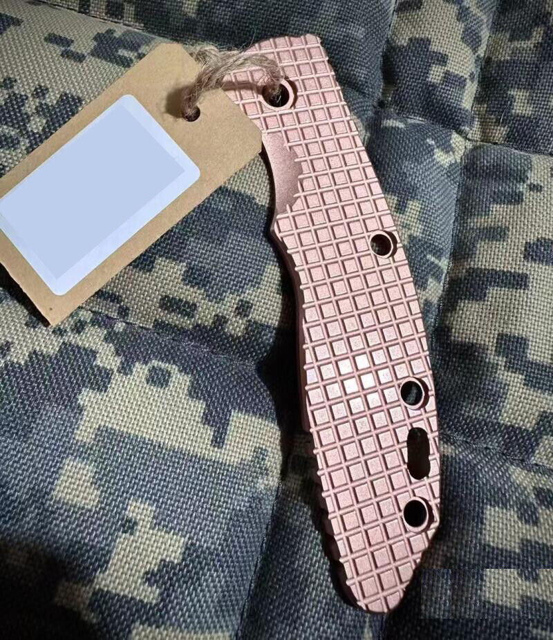 1PC. Red Copper Grenade Pattern Reduce Weight Scale for Rick Hinderer XM18 3.5”