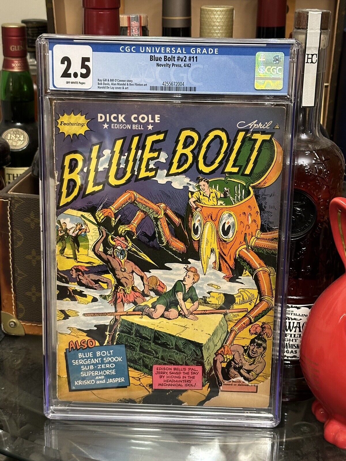 Blue bolt V2#11  CGC 2.5    Golden Age/ Sci Fi / Classic Cover 