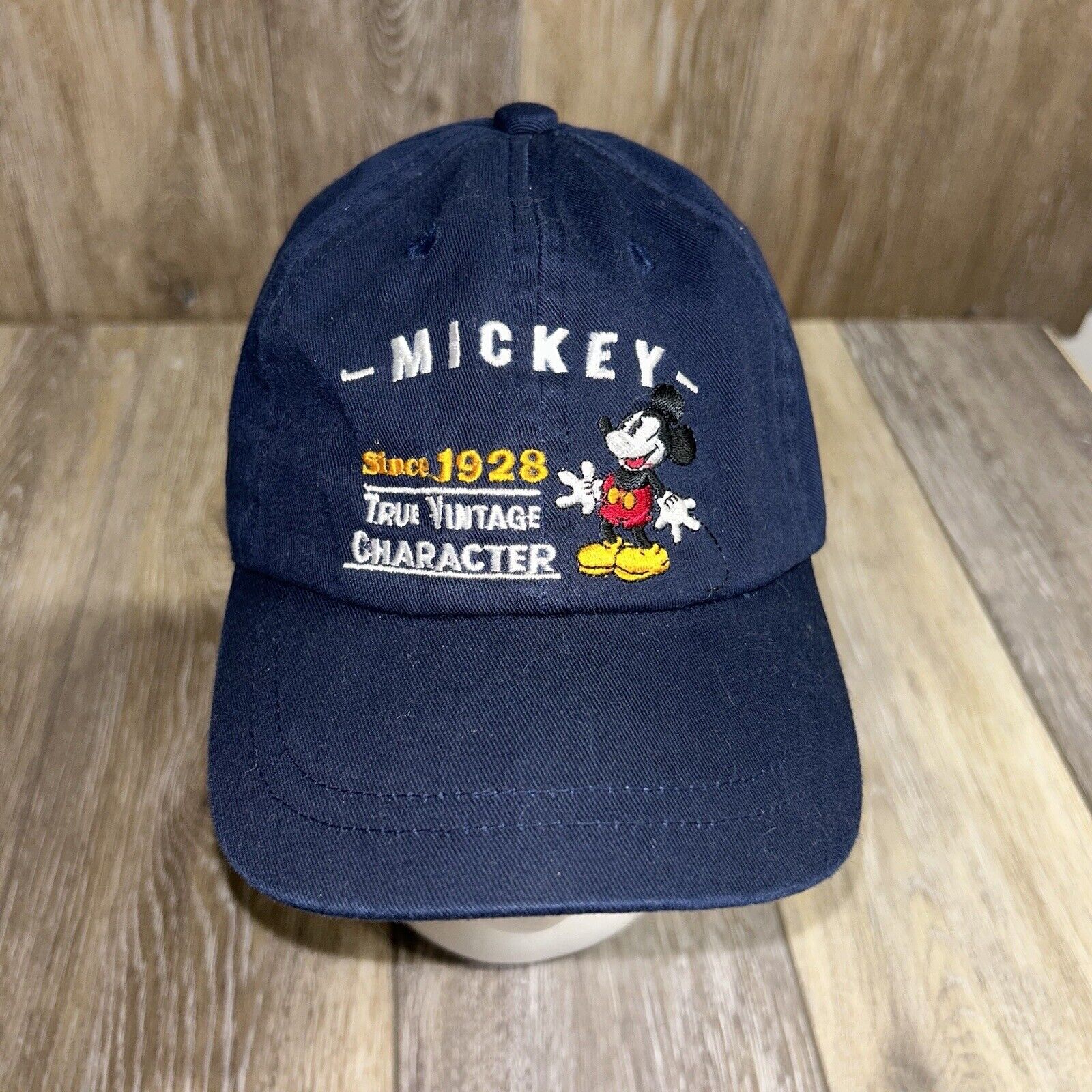 Walt Disney World Youth Vintage Character Mickey Mouse Strapback Blue Adjustable