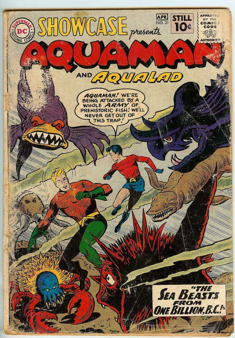 SHOWCASE #31 1.5 // AQAUMAN + AQUALAD COVER + STORY DC 1961