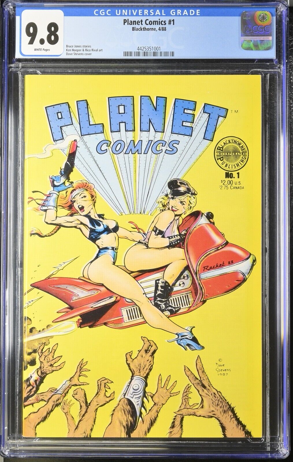 PLANET COMICS #1 - CGC 9.8 - WP - NM/MT - CLASSIC DAVE STEVENS COVER
