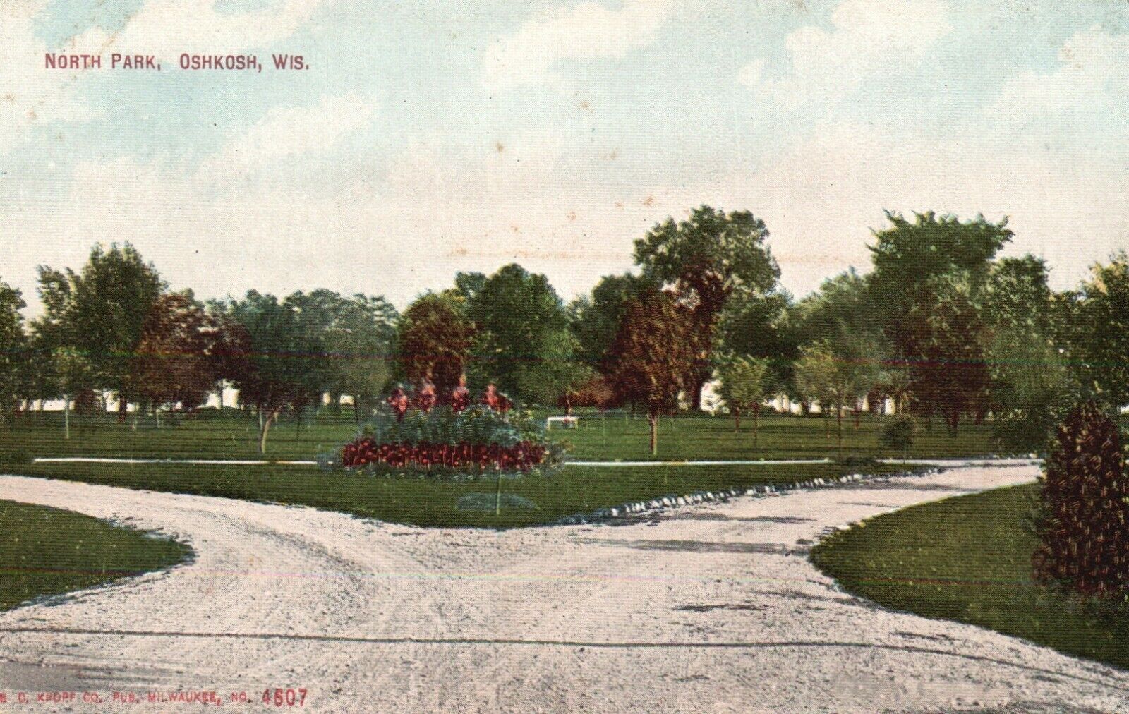 Oshkosh, Wisconsin, WI, North Park, Unused Antique Vintage Postcard a7150
