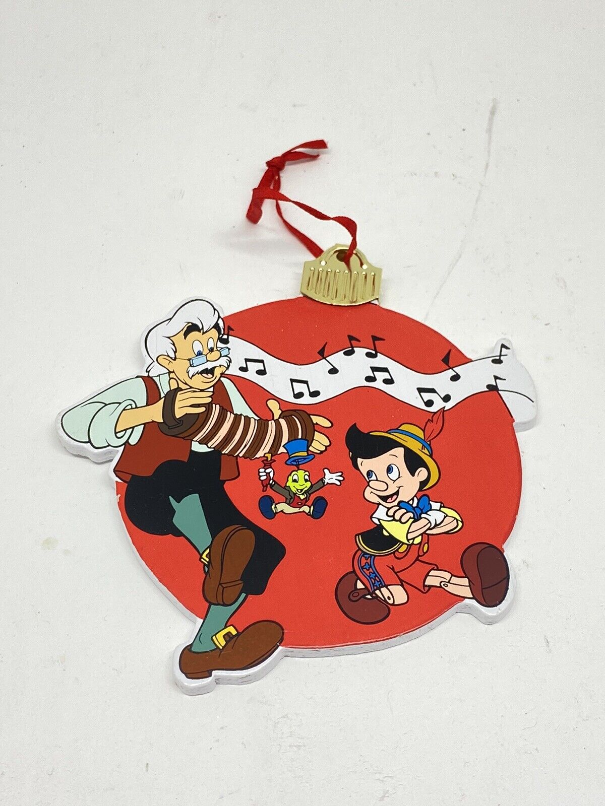 Vintage Disney Santas World Kurt Adler Pinocchio Gepetto Ornament Christmas NOS