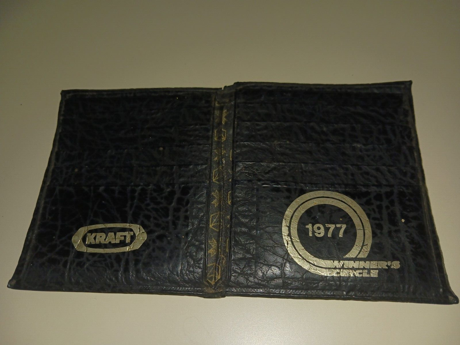 Vintage Kraft American Cheese Leather Wallet 1977 Winner\'s Circle