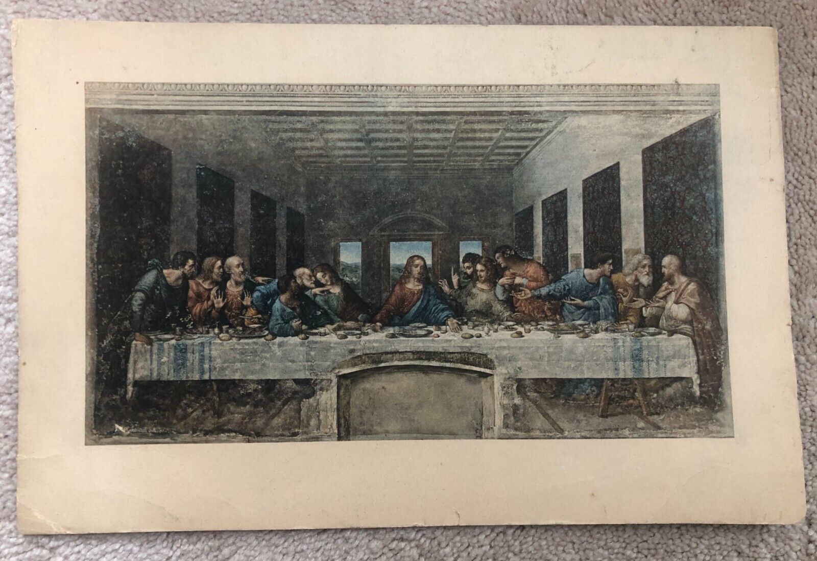 Leonardo Da Vinci - Last Supper Picture Print 7.25 x 11\